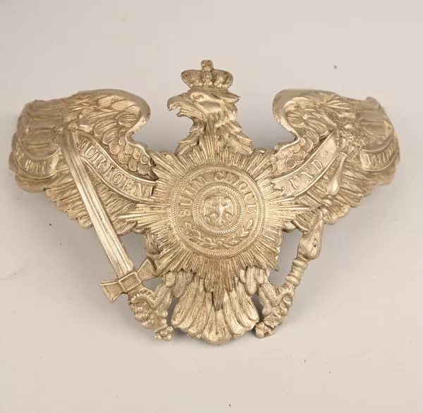 Prussian Silver Garde Enlisted Pickelhaube Plate Visuel 1 principal